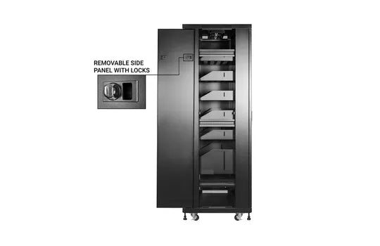 27 Space Enclosed Rack w/ Active Cooling
